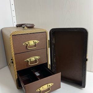 Vintage Barnett & Jaffe Baja photo slide storage carrying case 1950s